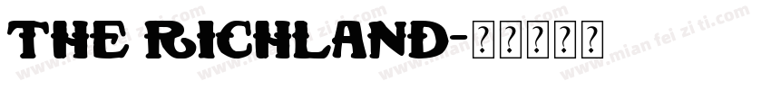 The Richland字体转换